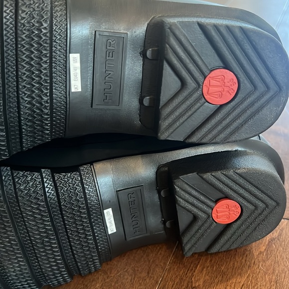 Hunter Original Tall Boots Black Matte Size 9 LIKE NEW - Picture 7 of 16